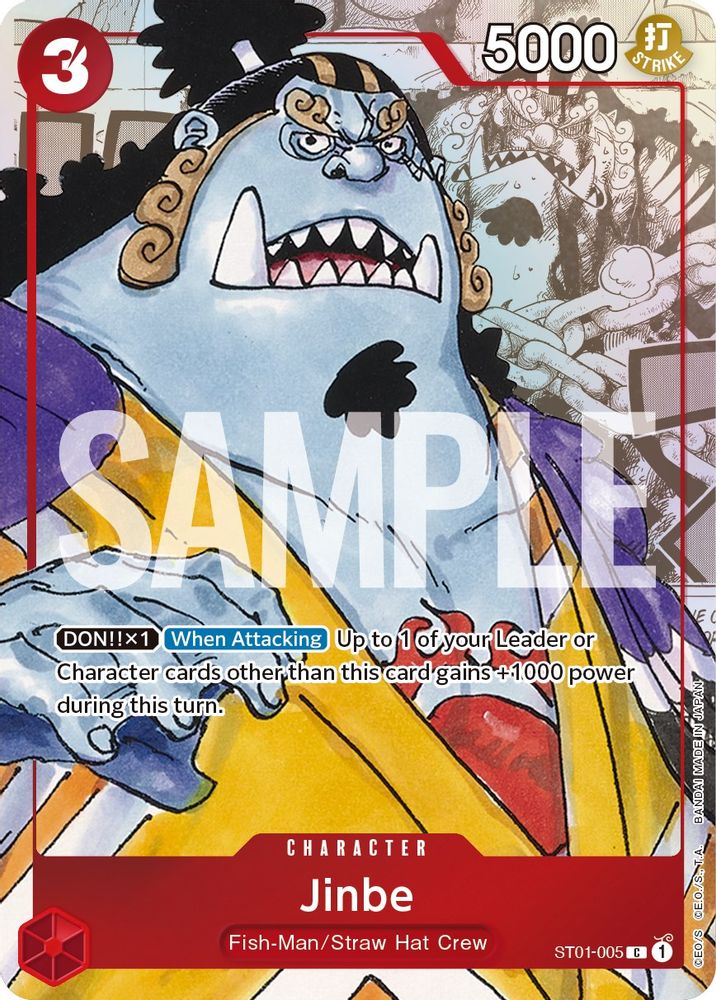 Jinbe [Alternate Art] ST01-005 One Piece Card Game
