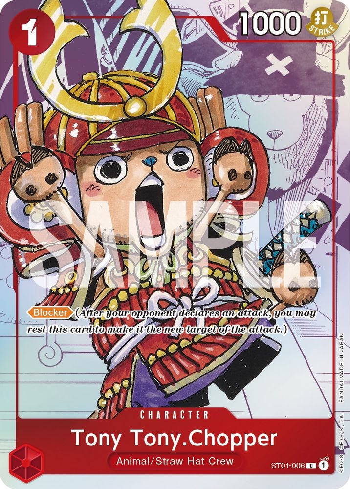 Tony Tony.Chopper [25th Anniversary] ST01-006 One Piece Card Game