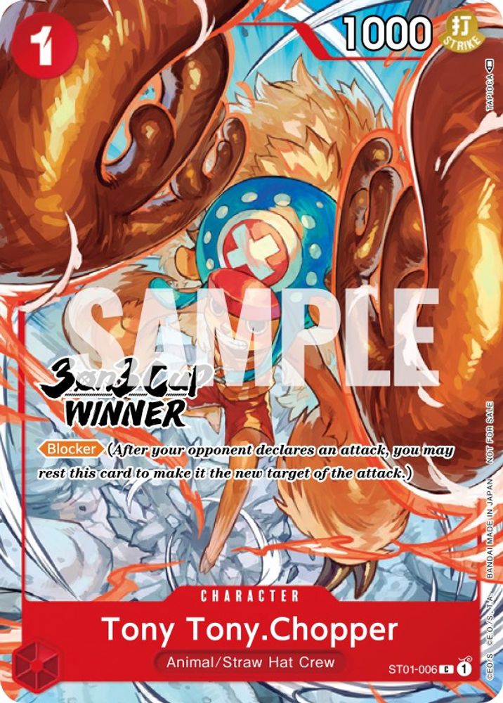 Tony Tony.Chopper [3-On-3 Cup Winner] ST01-006 One Piece Card Game