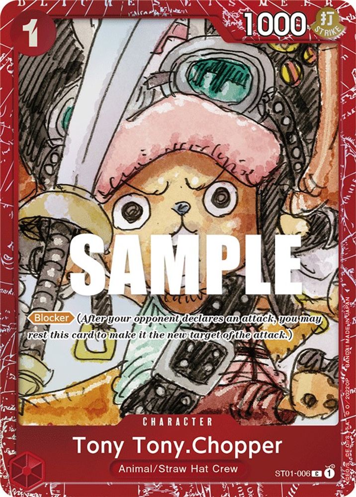 Tony Tony.Chopper [Red] ST01-006 One Piece Card Game