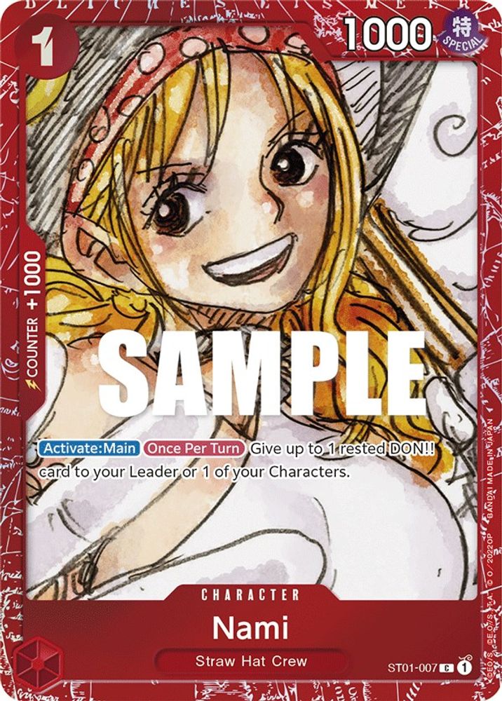 Nami [Red] ST01-007 One Piece Card Game
