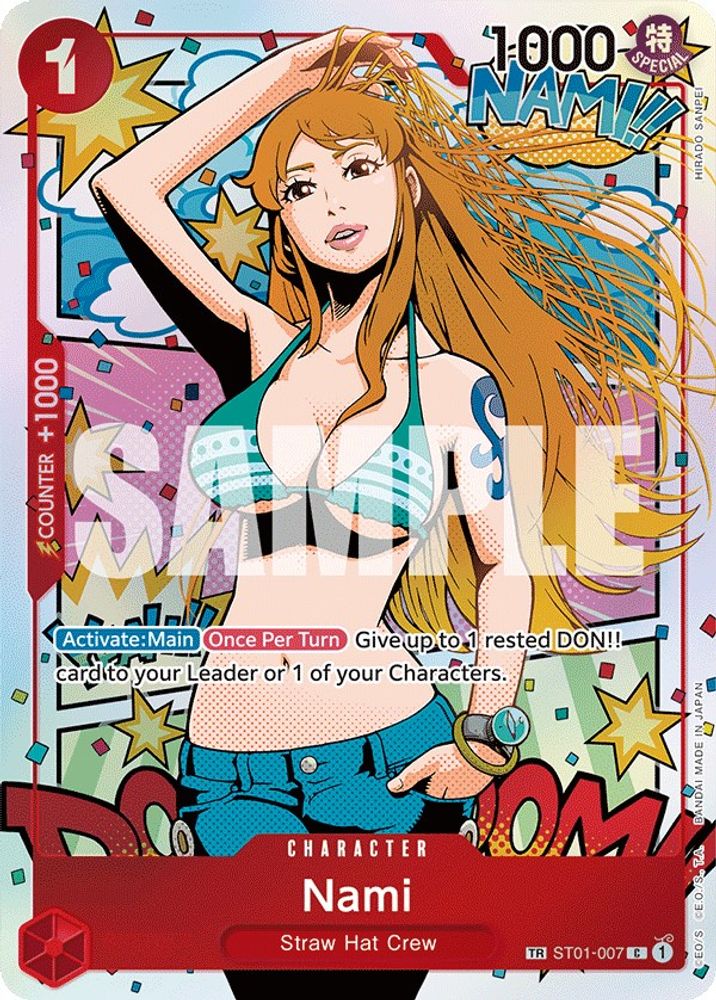 Nami [Treasure Rare] ST01-007 One Piece Card Game