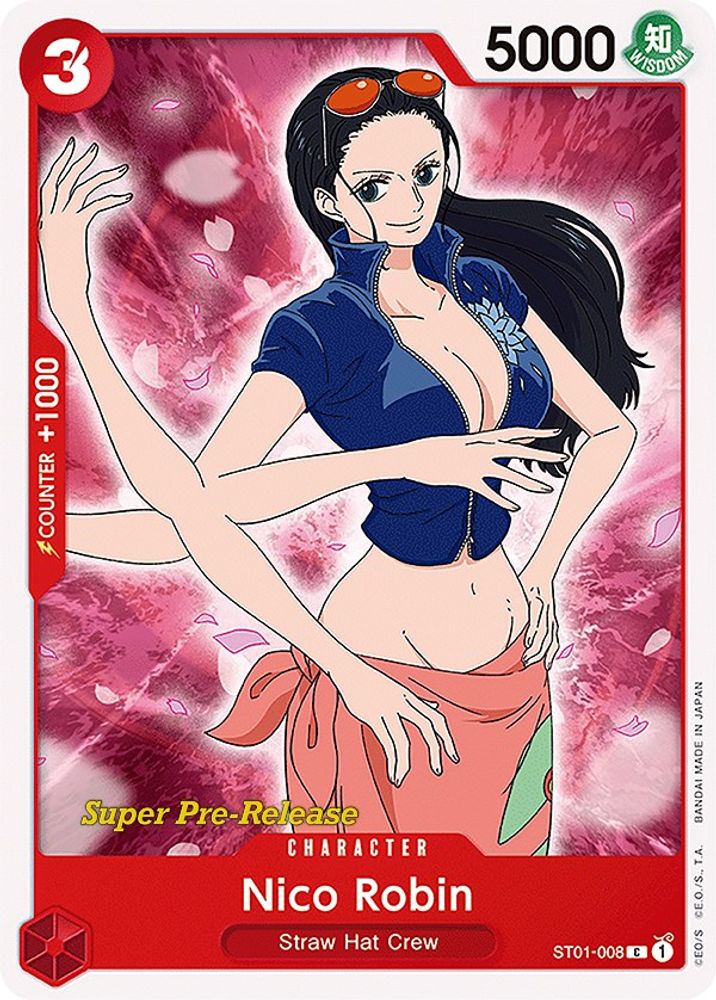 Nico Robin [Super Pre-release] ST01-008 One Piece Card Game