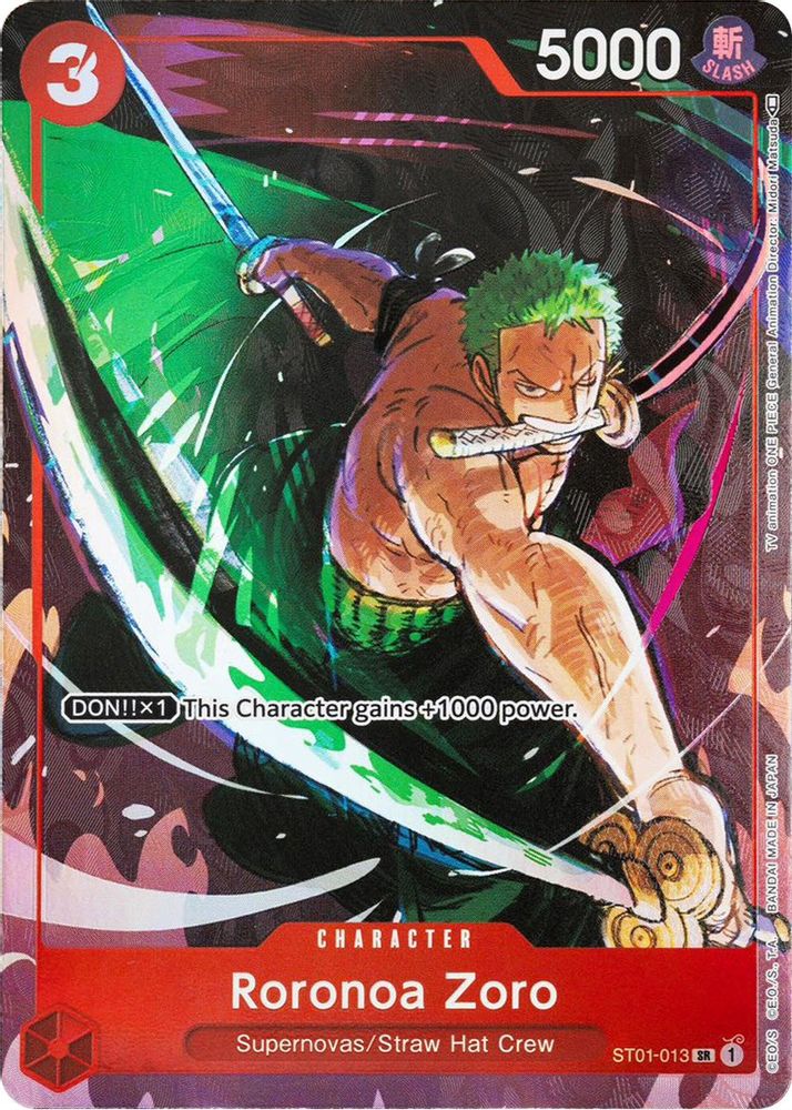 Roronoa Zoro [Gift Collection] ST01-013 One Piece Card Game