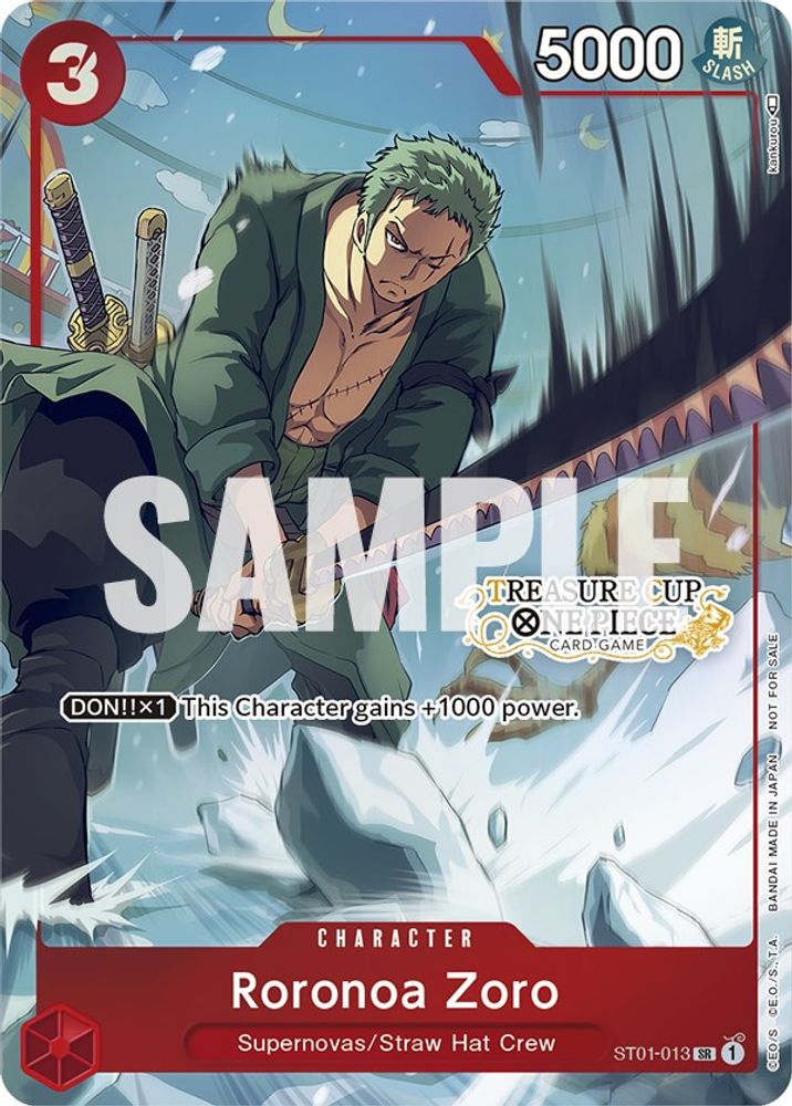 Roronoa Zoro [Treasure Cup] ST01-013 One Piece Card Game