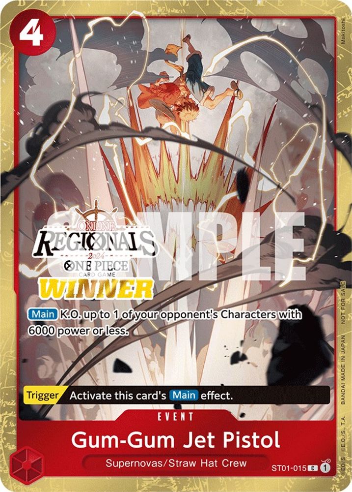 Gum-Gum Jet Pistol [Online Winner] ST01-015 One Piece Card Game
