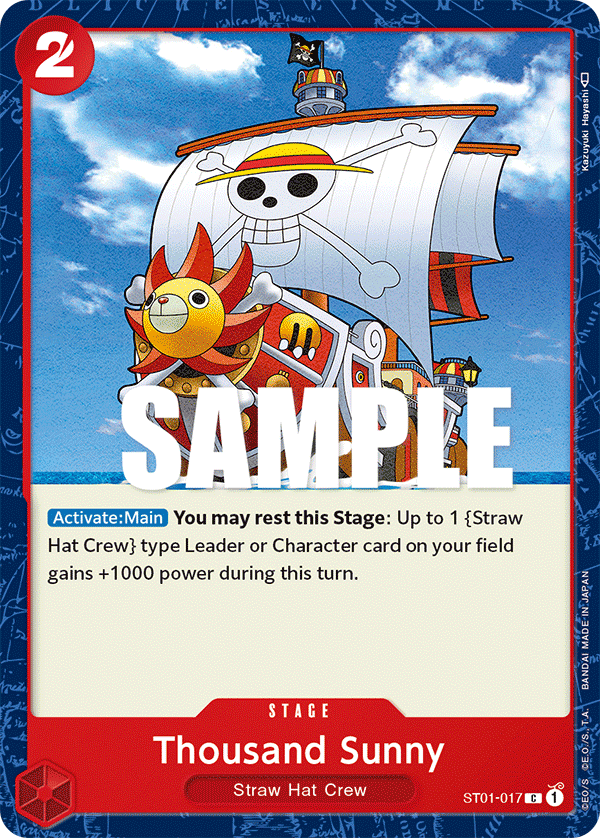 Thousand Sunny [Super Pre-release] ST01-017 One Piece Card Game