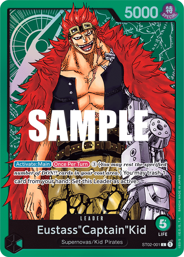 Eustass"Captain"Kid ST02-001 One Piece Card Game