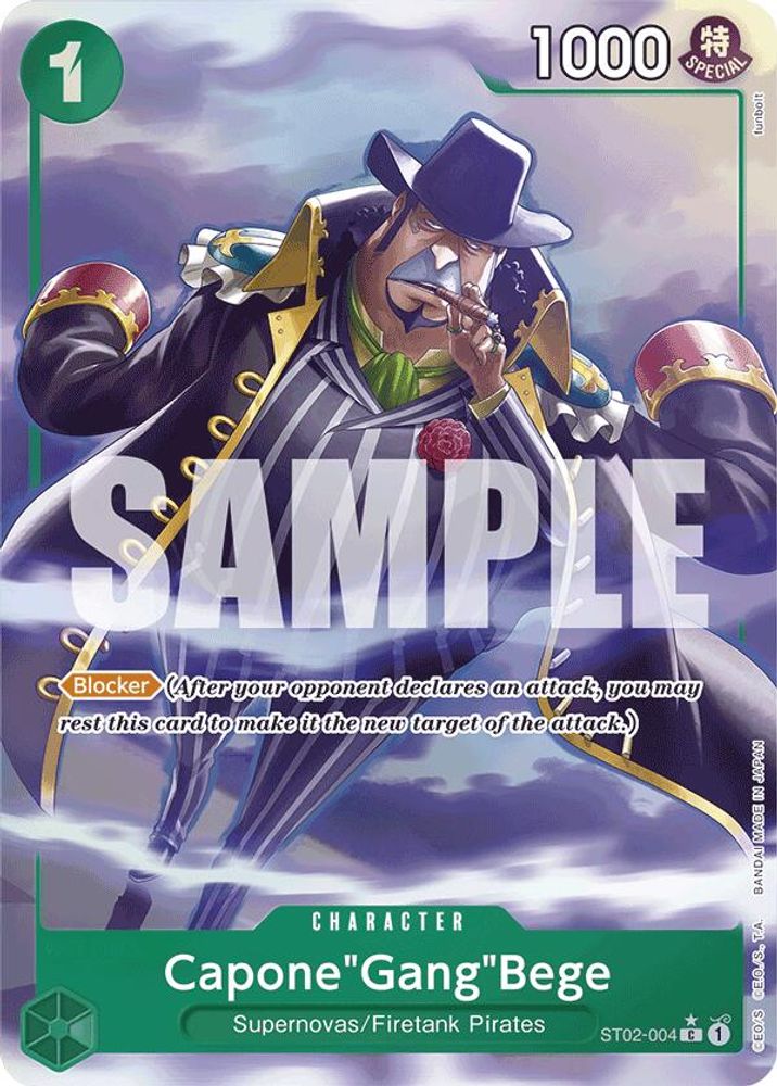 Capone"Gang"Bege [Alternate Art PRB01] ST02-004 One Piece Card Game