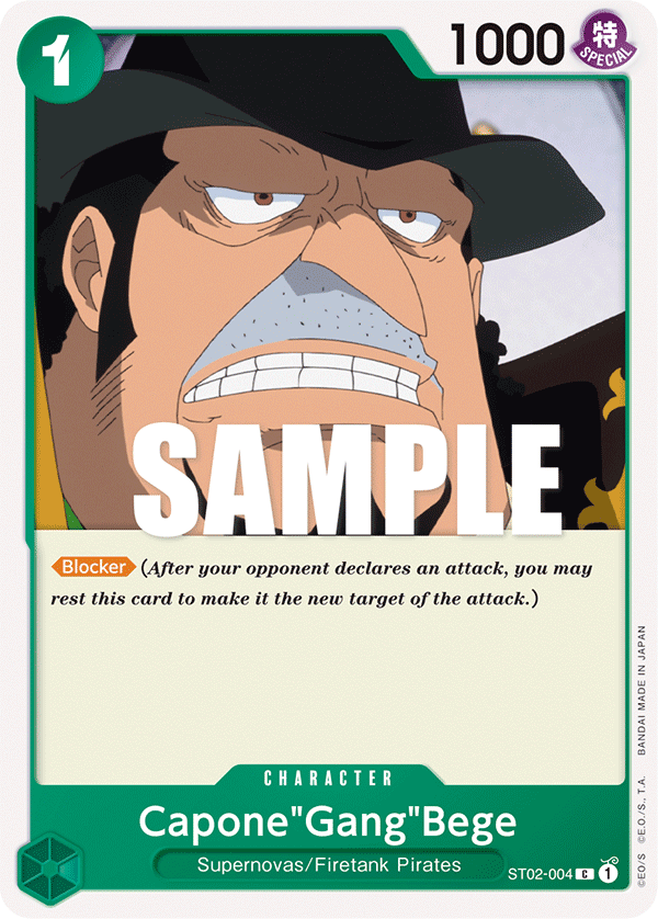 Capone"Gang"Bege [Best Selection] JP ST02-004 One Piece Card Game