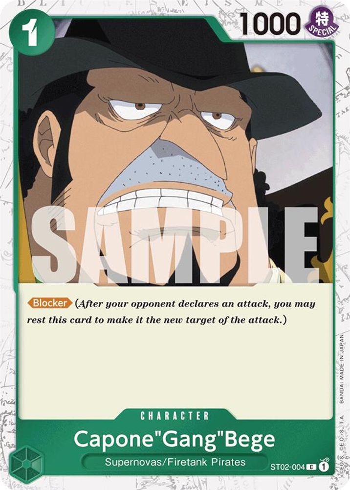 Capone"Gang"Bege [Jolly Roger PRB01] ST02-004 One Piece Card Game