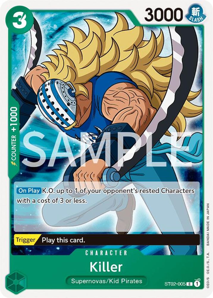 Killer [Errata] ST02-005 One Piece Card Game