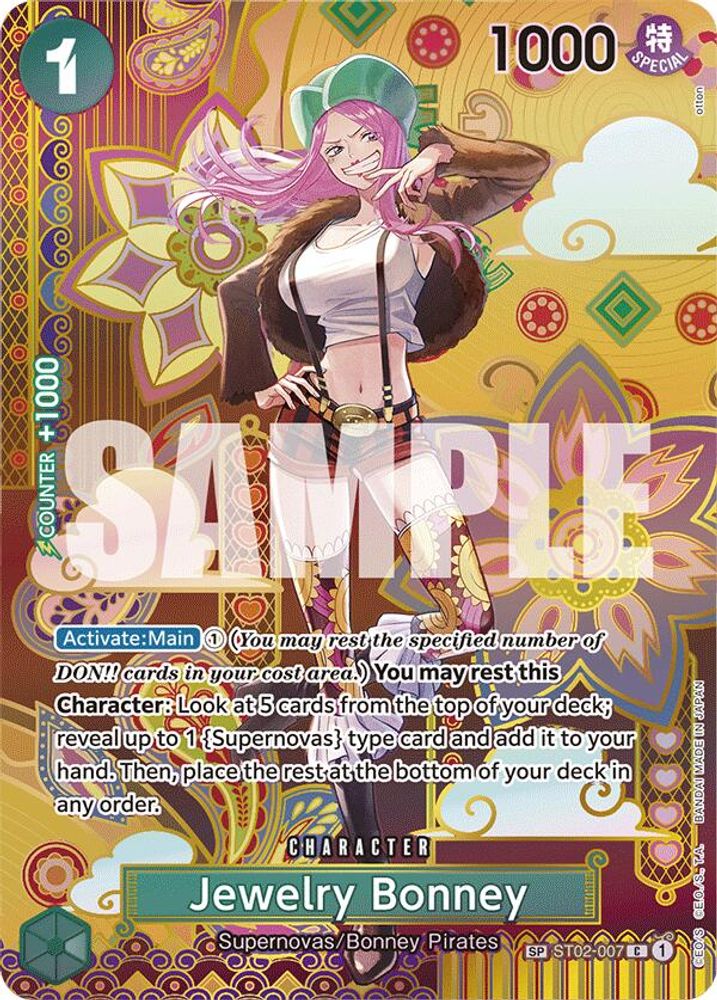 Jewelry Bonney [SP Foil] ST02-007 One Piece Card Game