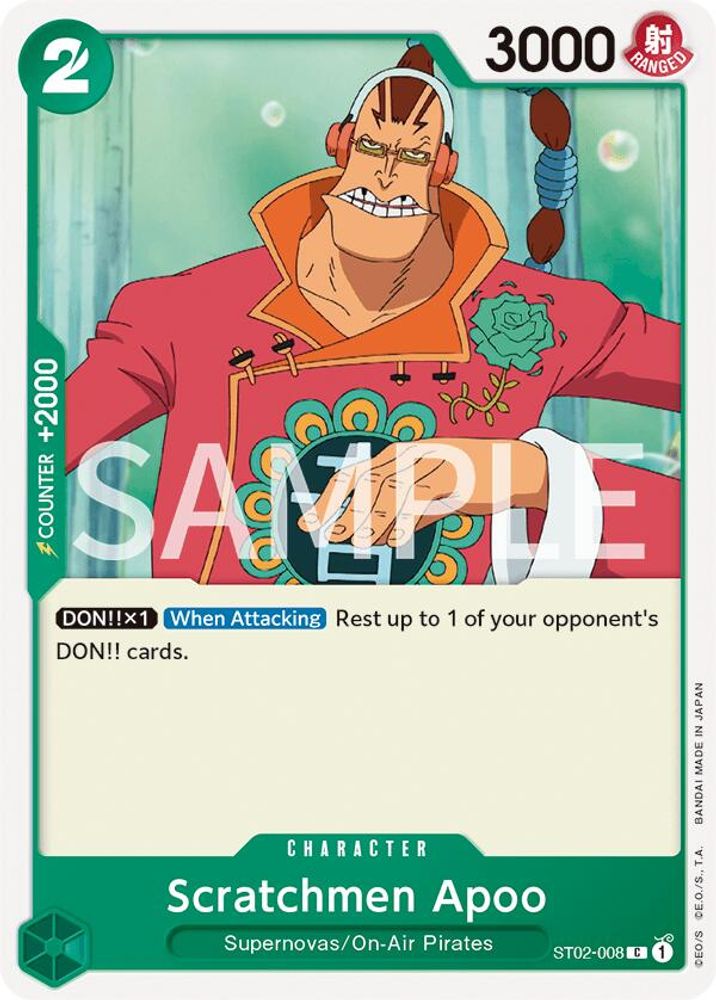 Scratchmen Apoo [Errata] ST02-008 One Piece Card Game