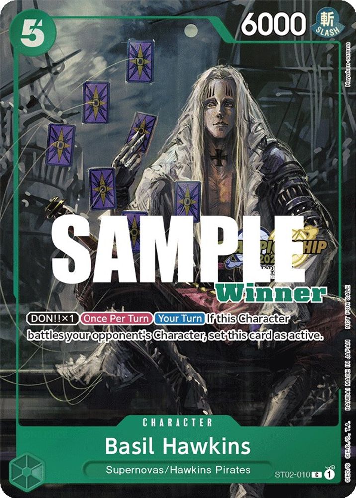 Basil Hawkins [Championship 2023 Winner] ST02-010 One Piece Card Game