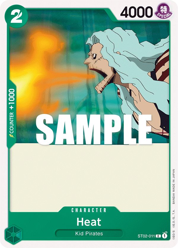 Heat [Super Pre-release] ST02-011 One Piece Card Game
