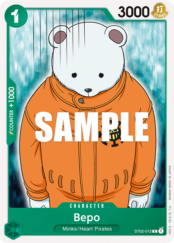 Bepo [Super Pre-release] ST02-012 One Piece Card Game