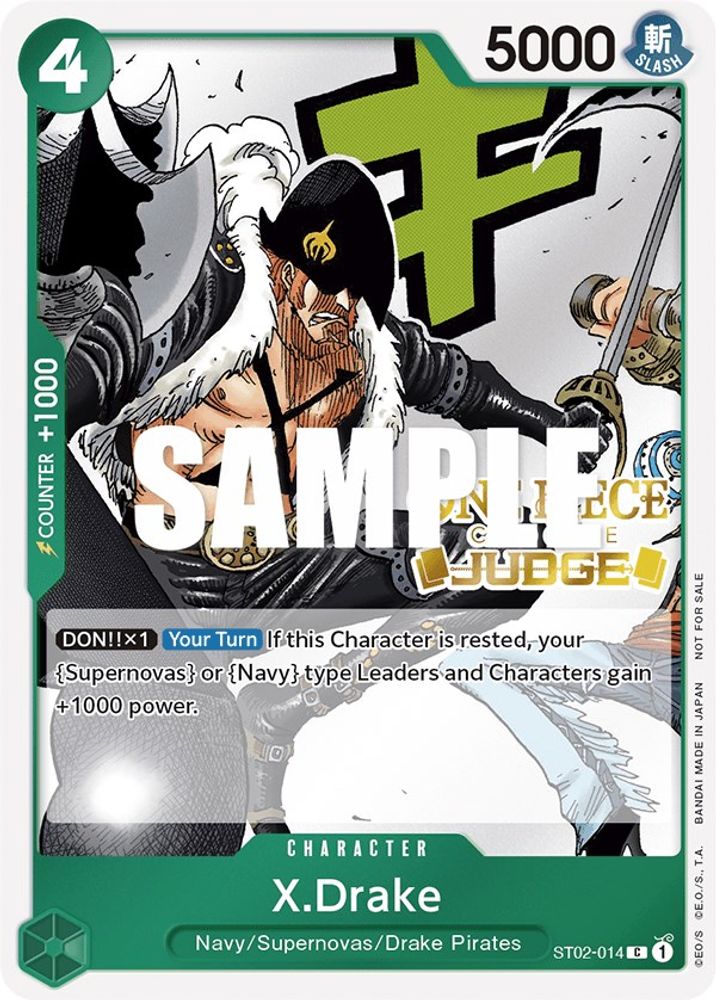 X.Drake [Judge] ST02-014 One Piece Card Game