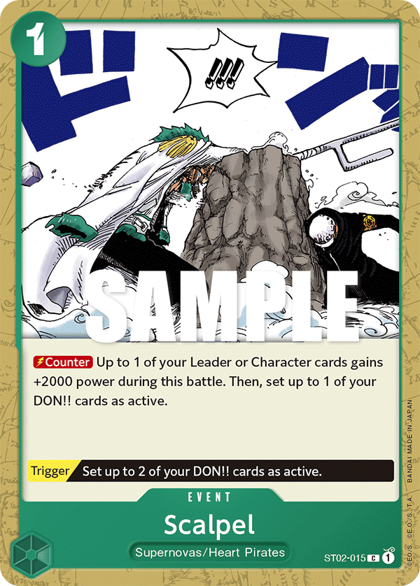 Scalpel [Super Pre-release] ST02-015 One Piece Card Game
