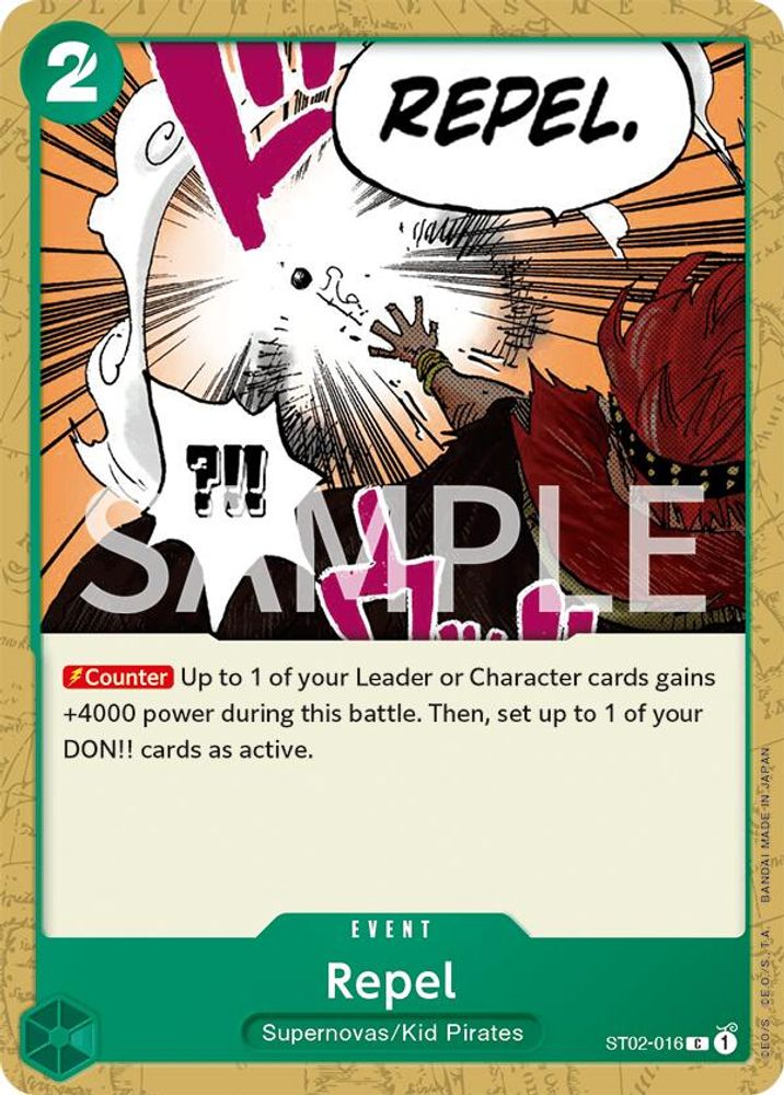 Repel [Errata] ST02-016 One Piece Card Game