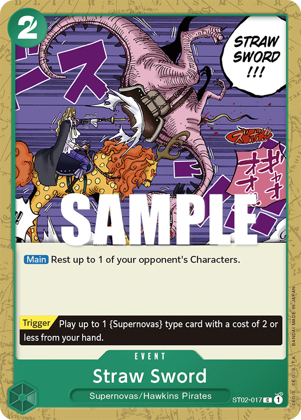 Straw Sword [Super Pre-release] ST02-017 One Piece Card Game