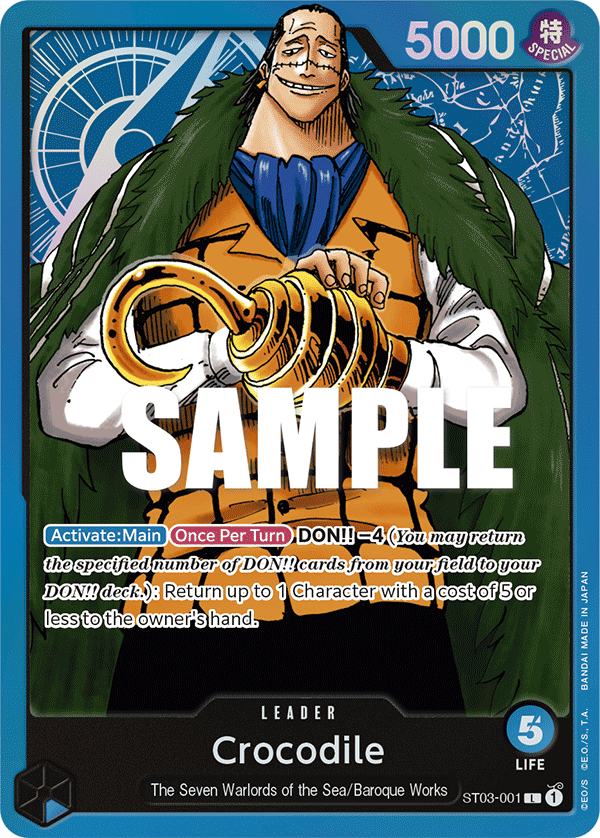 Crocodile ST03-001 One Piece Card Game