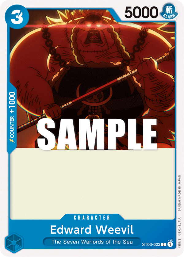 Edward Weevil ST03-002 One Piece Card Game
