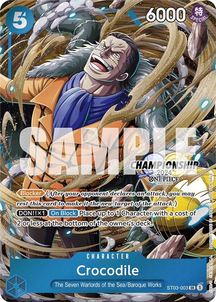 Crocodile [Championship 2024] ST03-003 One Piece Card Game