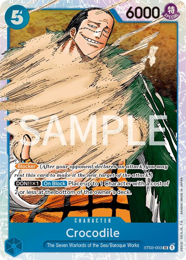 Crocodile [Errata] ST03-003 One Piece Card Game