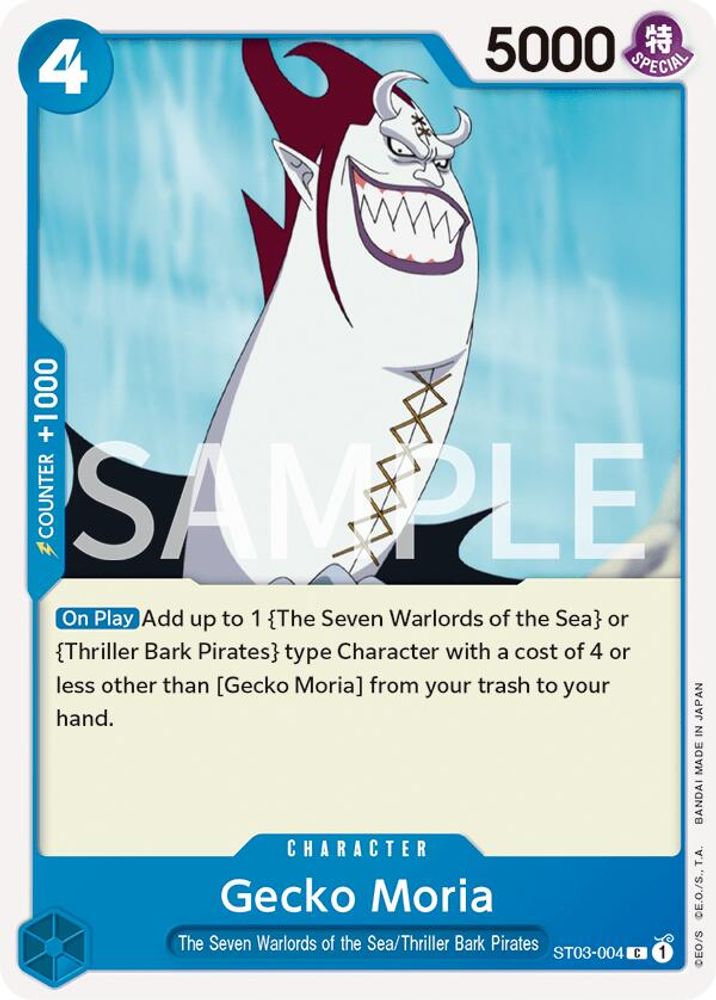 Gecko Moria [Errata] ST03-004 One Piece Card Game