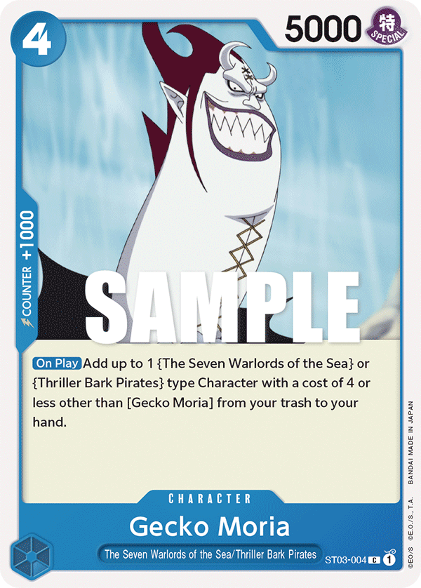 Gecko Moria [Promotion Pack] JP ST03-004 One Piece Card Game