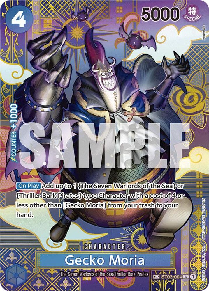 Gecko Moria [SP Foil] ST03-004 One Piece Card Game