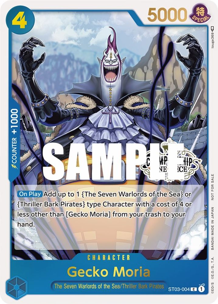 Gecko Moria [Store Championship] ST03-004 One Piece Card Game