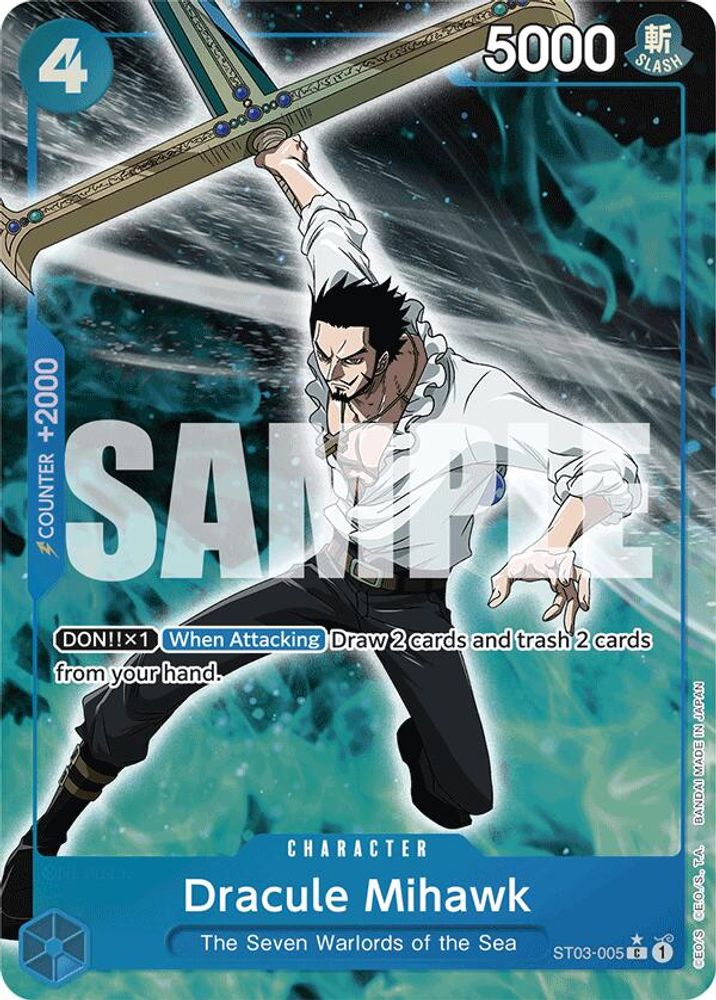 Dracule Mihawk [Jolly Roger PRB01] ST03-005 One Piece Card Game