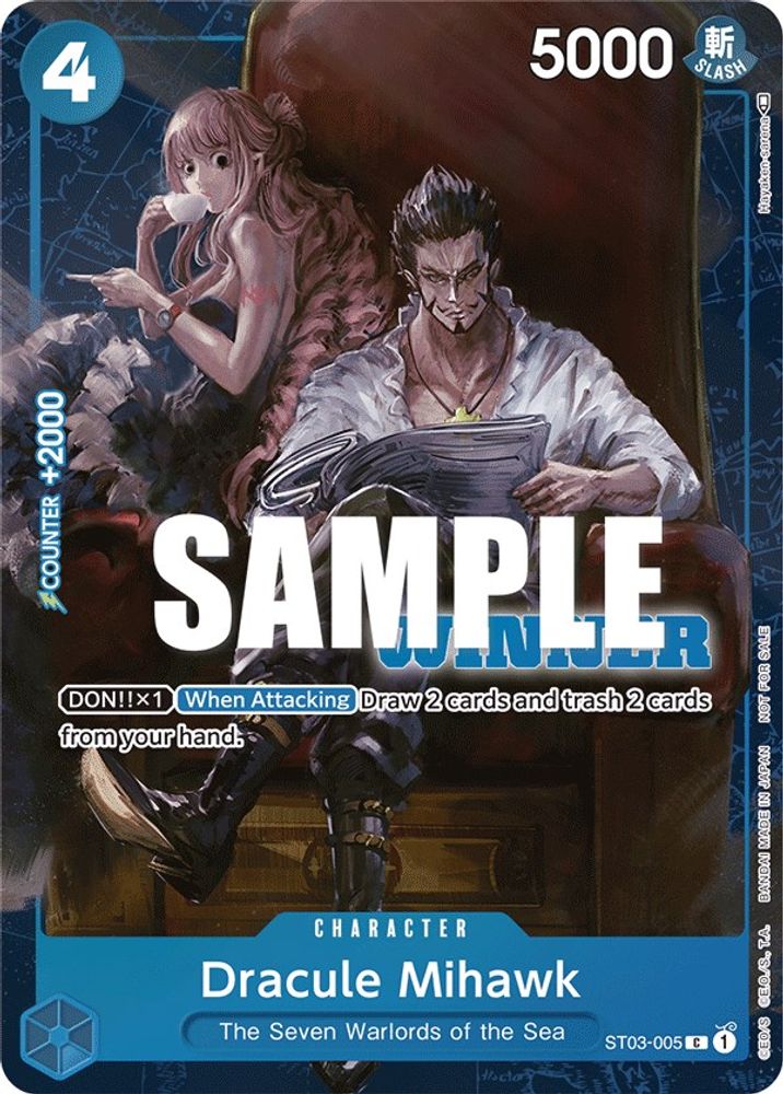 Dracule Mihawk [Tournament Winner] ST03-005 One Piece Card Game