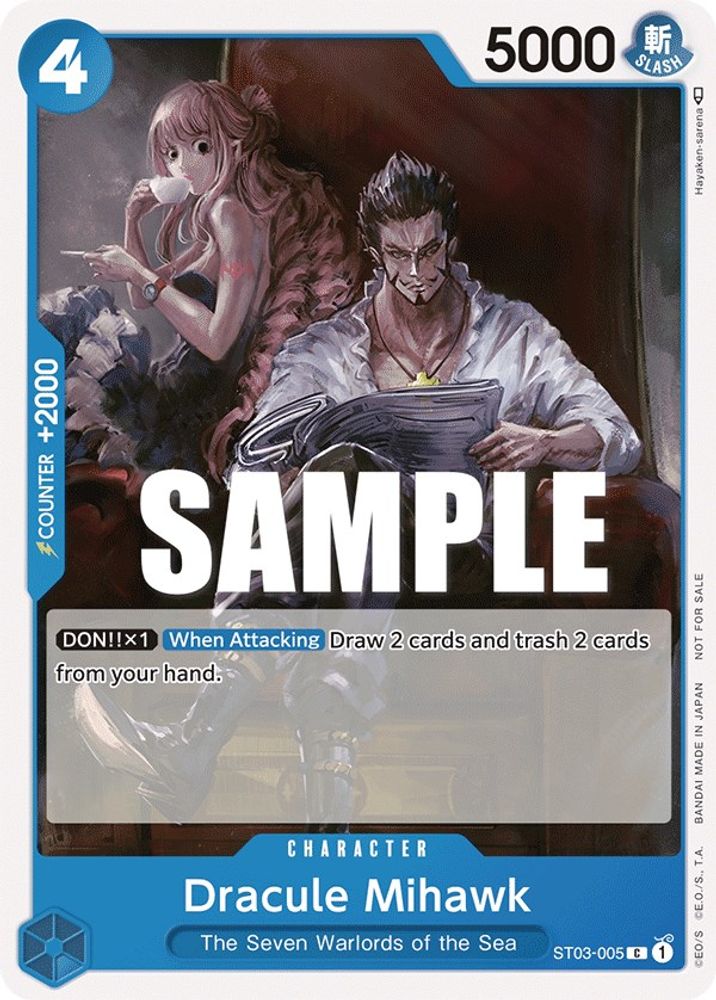 Dracule Mihawk [Tournament] ST03-005 One Piece Card Game