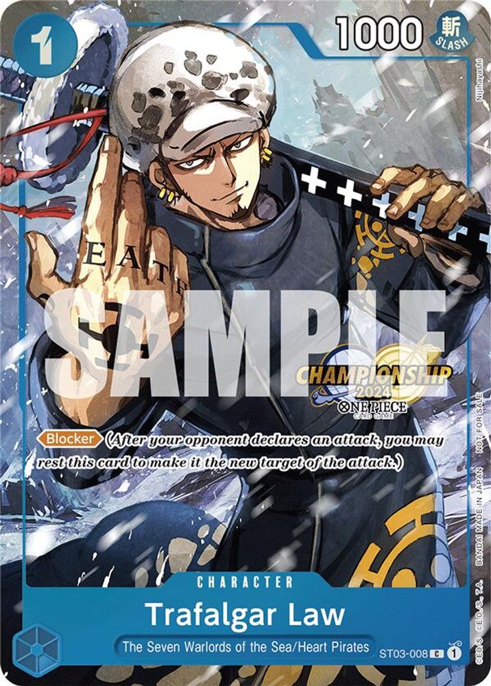 Trafalgar Law [Championship 2024] ST03-008 One Piece Card Game