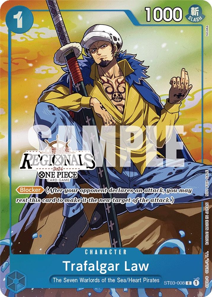 Trafalgar Law [Offline Participant] ST03-008 One Piece Card Game