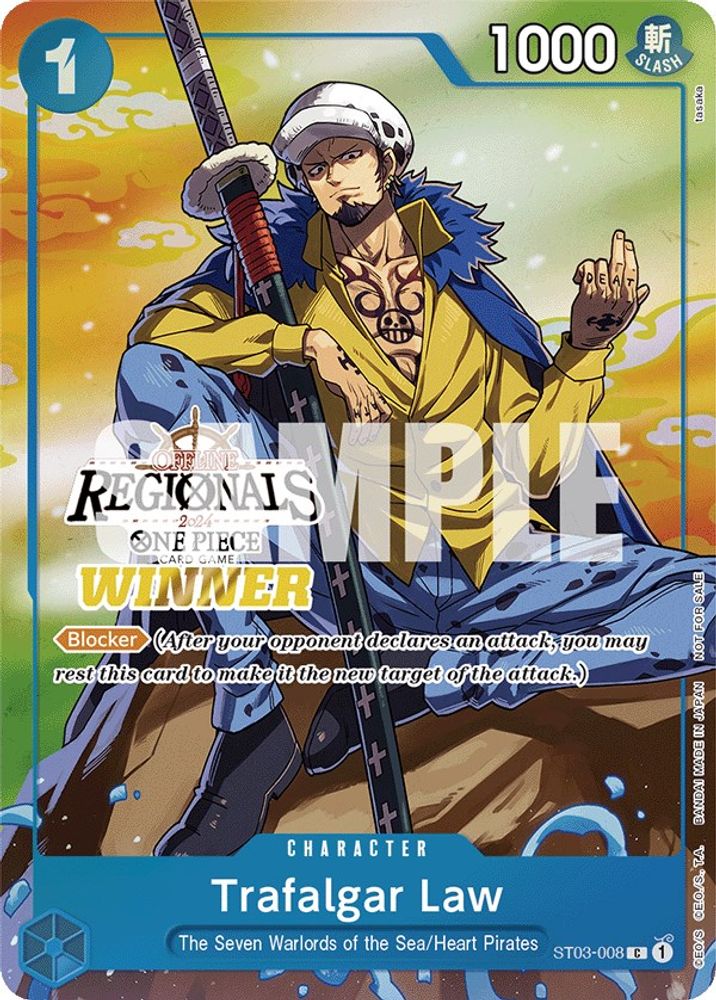 Trafalgar Law [Offline Winner] ST03-008 One Piece Card Game