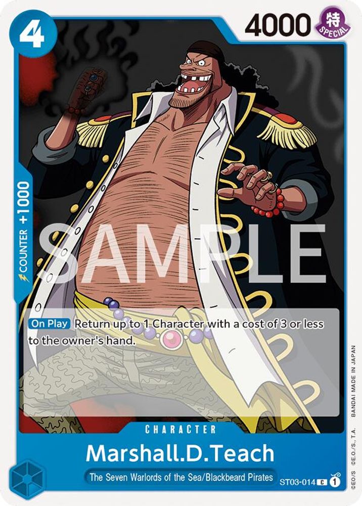 Marshall.D.Teach [Errata] ST03-014 One Piece Card Game