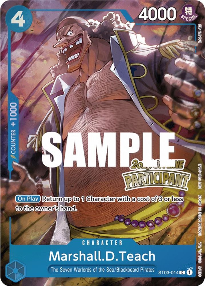 Marshall.D.Teach [Participant] ST03-014 One Piece Card Game