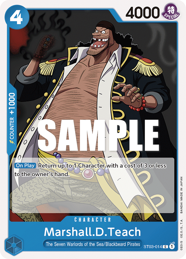 Marshall.D.Teach [Promotion Pack] JP ST03-014 One Piece Card Game