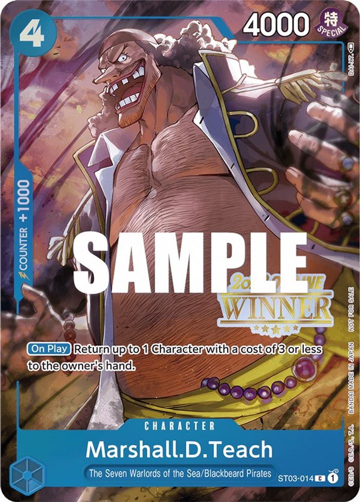 Marshall.D.Teach [Winner] ST03-014 One Piece Card Game