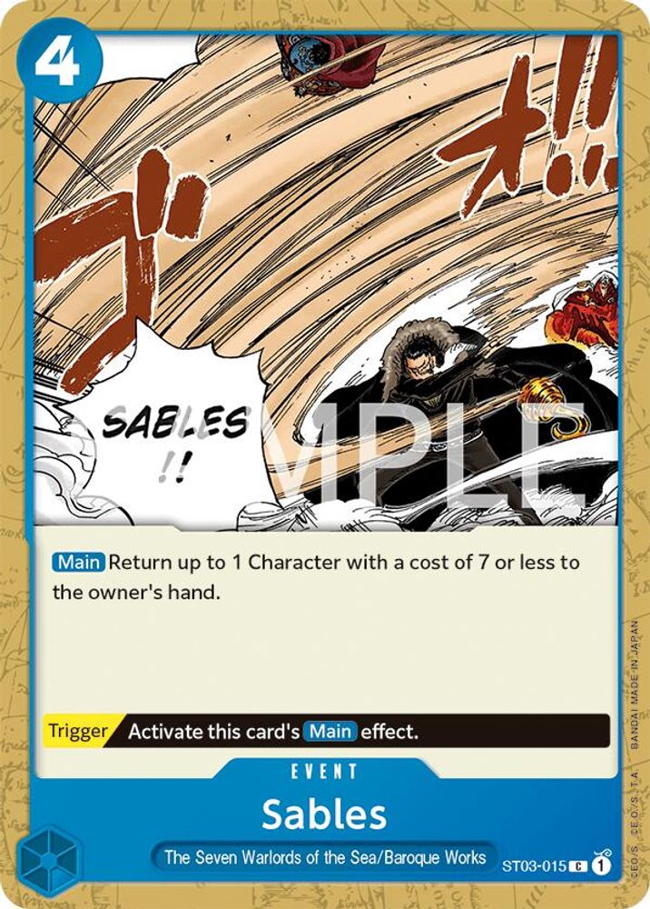 Sables [Errata] ST03-015 One Piece Card Game