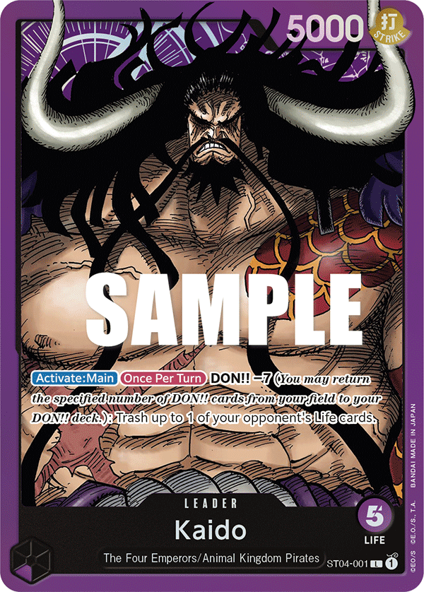 Kaido ST04-001 One Piece Card Game