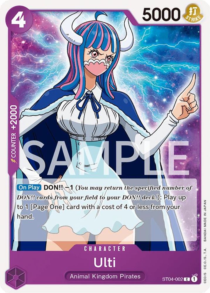 Ulti [Errata] ST04-002 One Piece Card Game