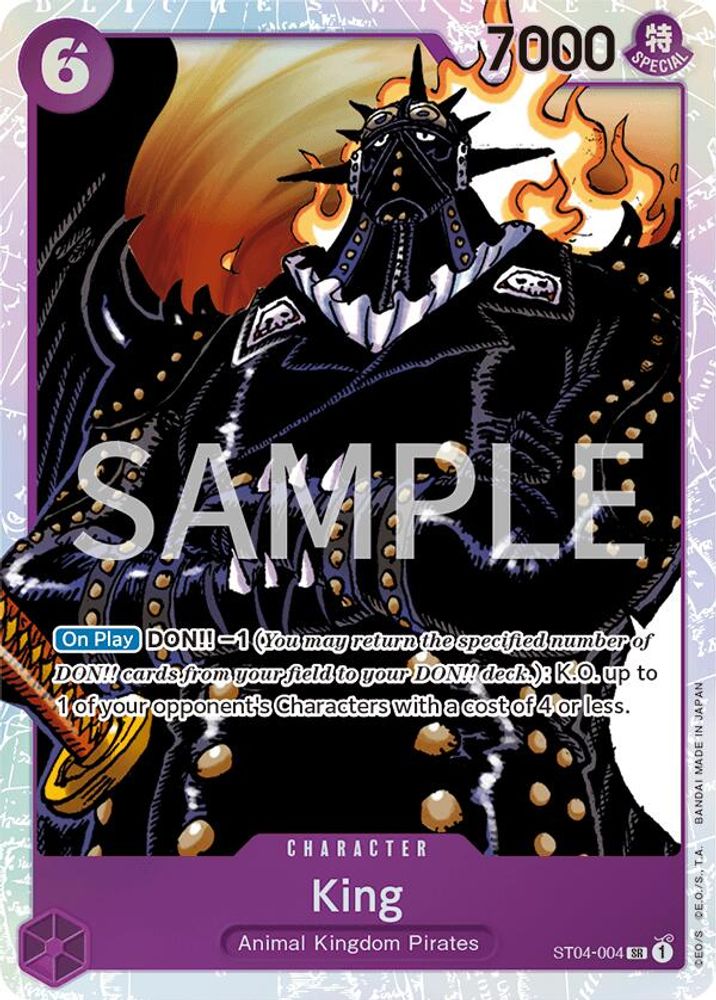 King [Errata] ST04-004 One Piece Card Game