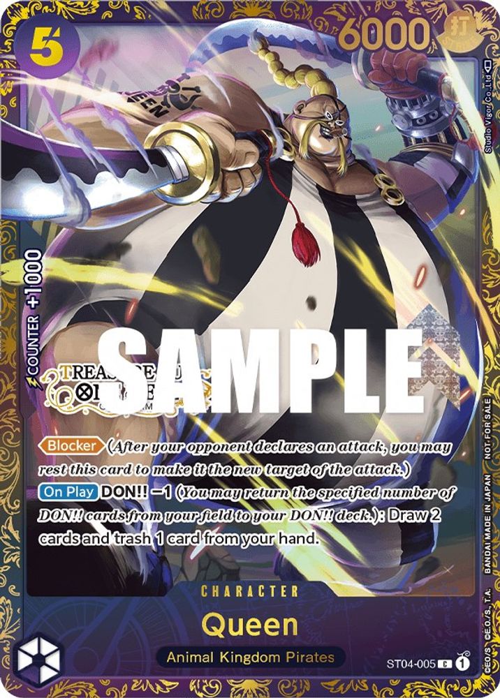 Queen [Treasure Cup] ST04-005 One Piece Card Game