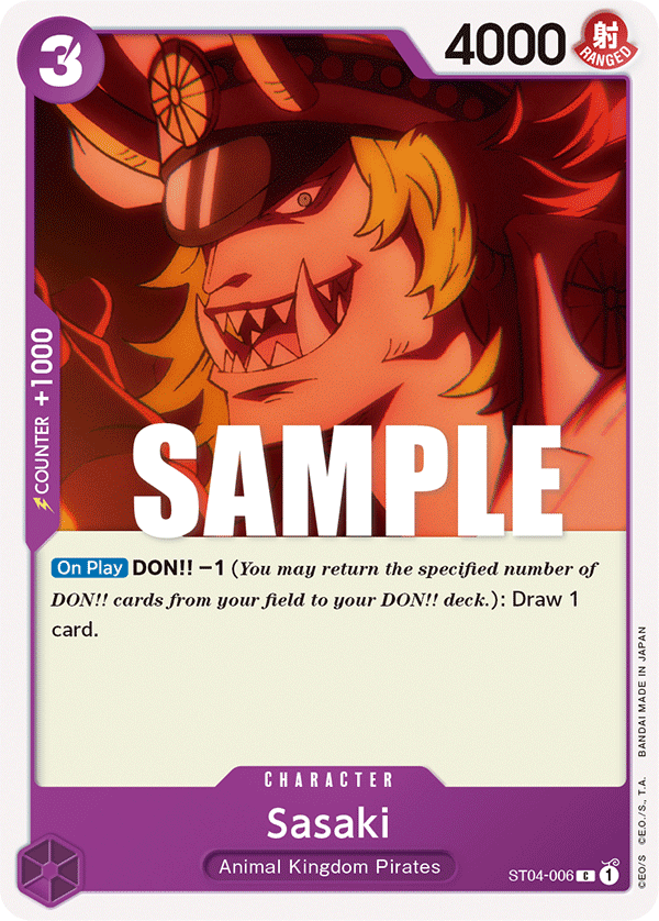 Sasaki [Super Pre-release] ST04-006 One Piece Card Game