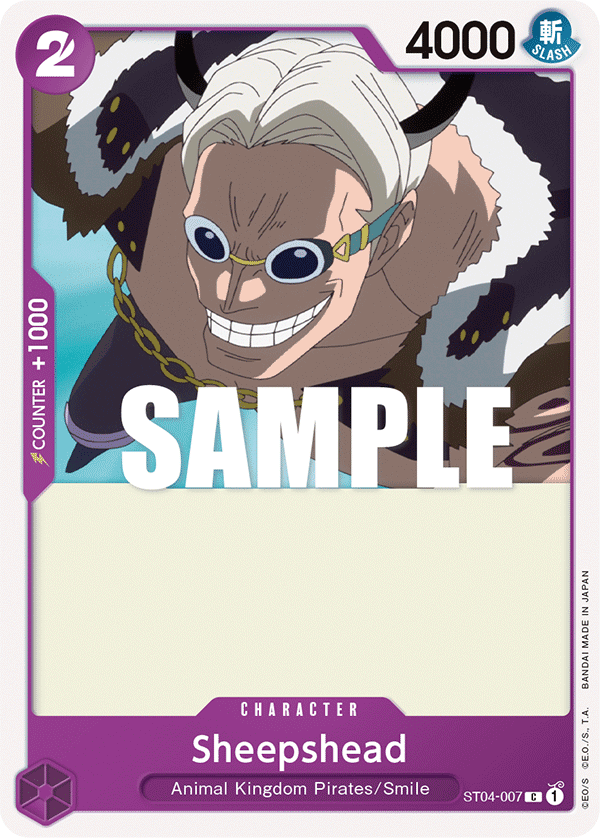 Sheepshead ST04-007 One Piece Card Game